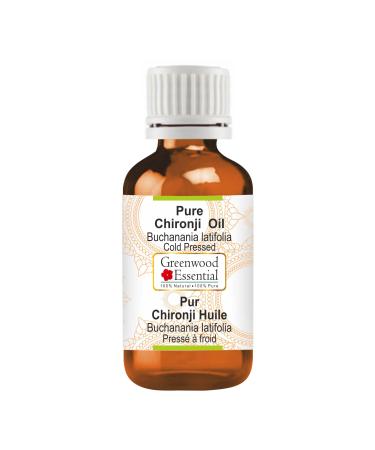 Greenwood Essential Pure Chironji Oil (Buchanania latifolia) Pure Therapeutic Grade Cold Pressed 30ml (1 oz)