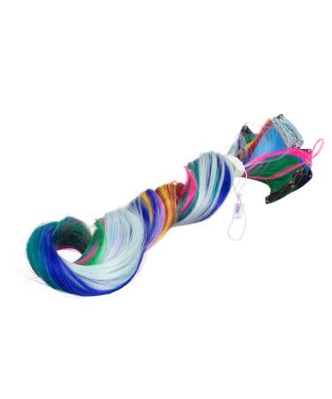SWACC 22 Pcs Colored Party Highlights Clip in Hair Extensions - Multi-Colors Synthetic Hairpieces - Buy Online on GoSupps.com