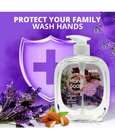 WBM Care Himalayan Pink Salt Lavender & Almond Hand Soap 16.9 oz - Pack of 3, Nourishing and Smooth Formula - Buy Online on GoSupps.com
