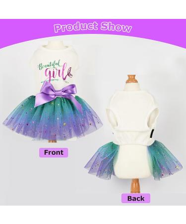 Mermaid Dog Dress for Small Dogs & Cats | Spring Bling Princess Skirt | Small Dog Clothes - Buy Online on GoSupps.com