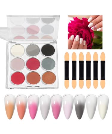 Poudre Ongles Chrome - Finition Miroir Magique Brillante | 9 Couleurs D coration Arc-en-D grad Brillante DIY pour P ques Halloween No l CF04