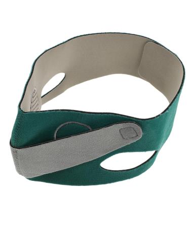 Beatifufu 1 PC Thin Belt Strap -lifting Belt Double Chin Reducer - Lifting Tool Anti Aging Bandage Thin Woman Chin Strap Polyester 57X10X0.5CM Green