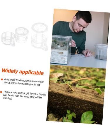 Sosoport 2pcs Ant Water Feeder Ant Water Bowl Mini Ant Feeder Ant Nest Water Feeder Water Bowl for Ants Insect Water Bowl Transparent Ant Water Feeding Bowl Insect Water Feeder - Buy Online on GoSupps.com