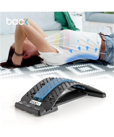 Backboard Stretch Multi-Level Spine Stretcher for Pain Relief - Black Blue - Buy Online on GoSupps.com