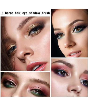 USTNIR Makeup Brush Set 5 Pieces Professional Make-Up Brush Set Cosmetic Brush Face Brush Eye Brush Eyeshadow Brush Premium Powder Brush Eyeshadow Blush Makeup Brush Set - Buy Online on GoSupps.com