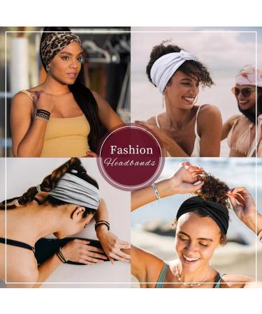 Stylish Boho Hair Bands for Women | Extra Wide Elastic Headbands | Trendy Hair Accessories for Girls - Buy Online on GoSupps.com