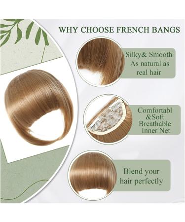 Bangs Hair Clip In Bangs Ash Brown Thick Bangs Fringe with Temples Hairpieces for Women Bangs in Hair Extensions for Daily Wear Hair Extensions(NLH1007-10) - Buy Online on GoSupps.com