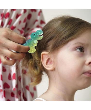 Acrylic Dinosaur Hair Clip Fashion Cute Plate Dinosaurs Hair Clip Nonslip Acrylic Headdress Styling Tools Strong Hold Hair Accessories For Everyday Use Green - Buy Online on GoSupps.com