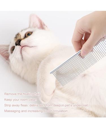 2-in-1 Stainless Steel Fine Tooth Pet Comb (3 Pack) for Grooming Small Dogs and Cats - Buy Online on GoSupps.com