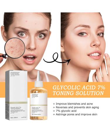 Glycolic Acid Toner Glycolic Acid Peeling Glycolic Acid Toning Resurfacing Glycolic Acid Peeling Toner Toning Solution Glycolic Acid Toner Peeling Toner for Body Face Skin with Dark Spots-2PC*100ml - Buy Online on GoSupps.com