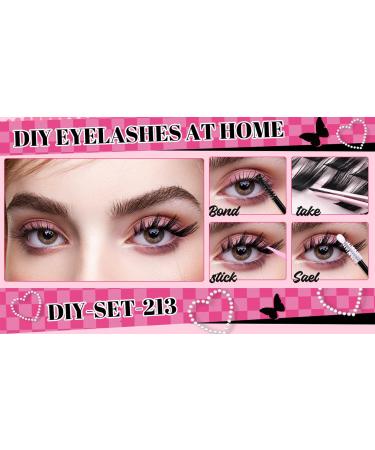 Buy Generic DIY Self Adhesive Eyelashes - 144 Pcs Lash Clusters 12-18mm D Curl 3D Angel Wing Kit with Bond Seal & Tweezers - Perfect for Home Use - Buy Online on GoSupps.com