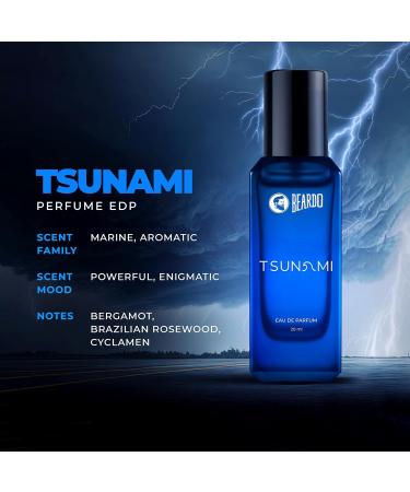 Beardo_Whisky Smoke & Tsunami Perfume Combo (20 ml x 2) | Spicy Woody - Oudh Notes of Whisky Smoke & Fresh Aquatic Notes of Tsunami | Lasting Mens Perfume | Ideal gift for men - Buy Online on GoSupps.com