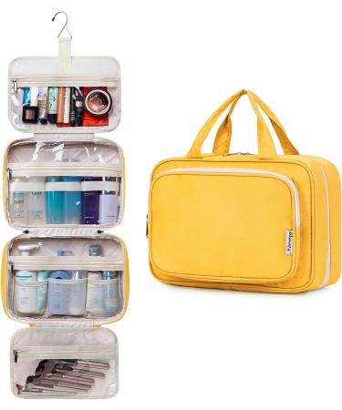 Narwey Hanging Travel Toiletry Bag for Women - Orange (Large) | Cosmetics Makeup Organizer for Travel Size Accessories - Buy Online on GoSupps.com