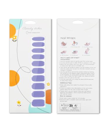 JMEOWIO Purple Nail Foil - Self-Adhesive Gel Nail Stickers for Stunning Nail Design Accessories - International Shipping Available - Buy Online on GoSupps.com