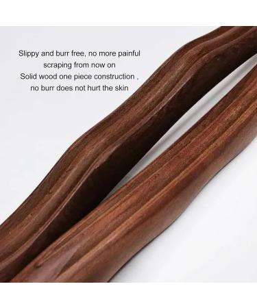 Muscle Relaxation Gua Sha Stick - Health Massage Tool for Back Belly Shoulders & Feet | Wooden Massage Roller & Acupuncture Relief - Buy Online on GoSupps.com