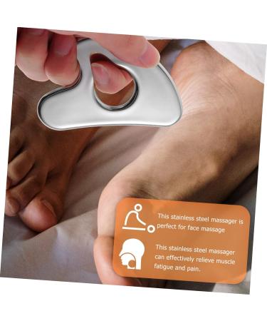 FOMIYES Scraping Board Reusable Massage Scraper Facial Massager Body Massage Plate Body Sculpting Tools Massage Tools Compact Face Scraper Scar Tissue Tool Stainless Steel Scraping Tablets - Buy Online on GoSupps.com