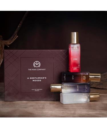 Specially Curated Perfume Gift Set For Men- 4x20ml Premium Long-Lasting Luxury Eau De Parfum Night For Date Blanc For Office Fire For Party Oud For Outing - Buy Online on GoSupps.com