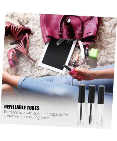 TOVINANNA 6pcs Eyeliner Eyelash Bottle Clear Lip Gloss Eyelash Cream Bottle Transparent Mascara Plastic 1 g (Pack of 1) As Shown - Buy Online on GoSupps.com