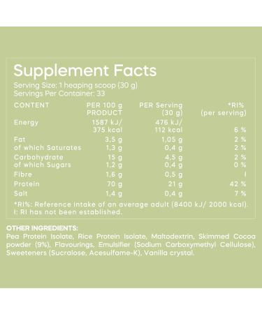 Buy Vegan Protein Powder (Vanilla) - Best Plant-Based Protein for Fitness & Health | Fast International Shipping - Buy Online on GoSupps.com