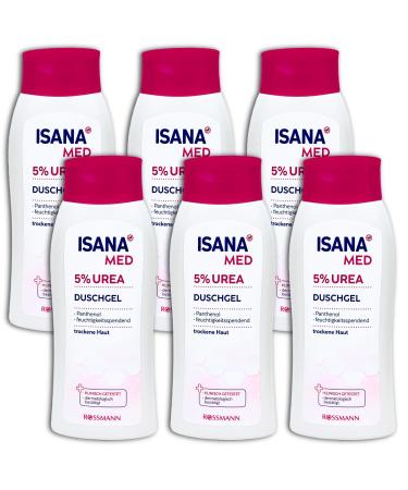 GmbH ISANA MED Urea Shower Gel 250 ml Pack of 6