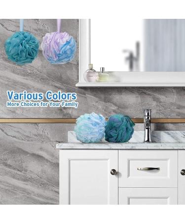 Exfoliating Bath Loofah Sponge - Shower Pouf Mesh Body Scrubber for Deep Clean - 60g - Buy Online on GoSupps.com