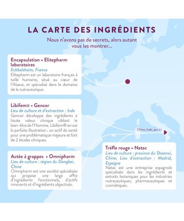 NUTRI & CO Menopause and Pre-Menopause BIO-Active - 100% Natural Hormone-Free - Libifem Fenugreek Extract - Hot flashes and mood disorders - 60 Vegan capsules - Made in France - Buy Online on GoSupps.com