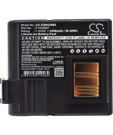 Replacement Battery for Zebra QLN420 ZQ630 - Compatible 5200mAh/7.4V | BTRY-MPP-68MA1-01 P1040687 P1050667-016 | Fast International Shipping - Buy Online on GoSupps.com