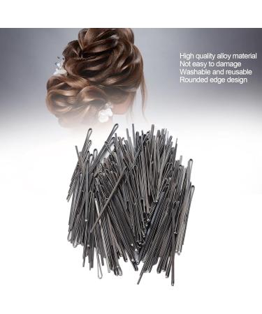 Hair Pins Washable Round Edge Alloy Material Portable Women Flat Hair Clips Black Multifunctional Makeup Home Salon - Buy Online on GoSupps.com