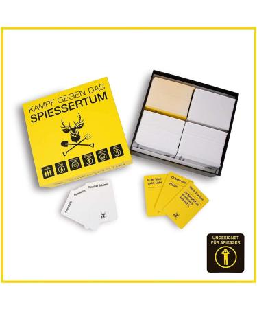 KAMPFHUMMEL: Hilarious German Card Game - Fight Against Philistinism | Dark Humor Fun for International Shipping - Buy Online on GoSupps.com