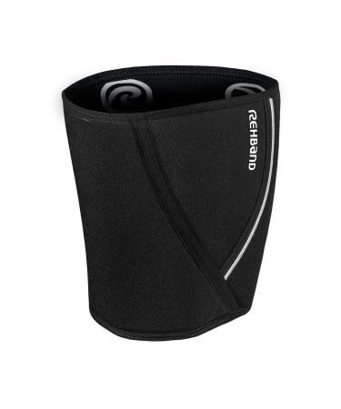 Rehband Thigh Bandage with Velcro Fastener | XS-XXL | 5mm Neoprene Compression Support for Muscle Strain & Tear | Black | 1 Piece - Buy Online on GoSupps.com