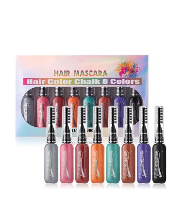 Ensemble de peignes craie pour cheveux ensemble de peignes de couleur craie pour cheveux temporaires Ensemble de teinture de couleur de lavable | de pour B 1 unit (Lot de 1)