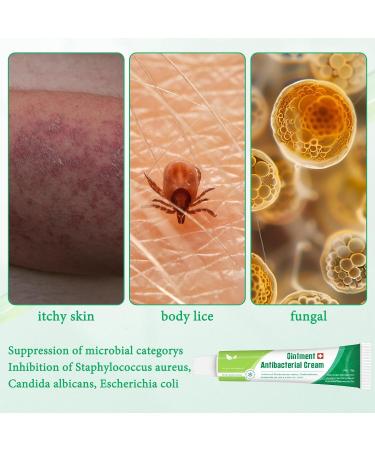 JCGJC Antibacterial , Antibiotic Cream for Skin Infection Soothing Ointment for Sensitive Skin and Disinfection, Antibacterial - 15g - Buy Online on GoSupps.com