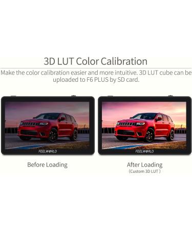 FEELWORLD F6 Plus 6 DSLR Camera Field Monitor | Full HD 1920x1080 IPS Screen with HDR, 3D Lut, Video Peaking, Focus Assist | 4K HDMI, 8.4V DC IO | Tilt Arm Included - Buy Online on GoSupps.com