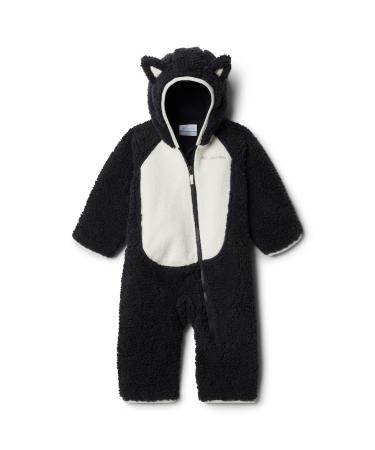 Columbia Unisex Kids Foxy Baby sherpa Bunting Snowsuit Romper 0/3 Black Chalk