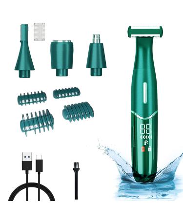 Yeahtop 4 in 1 electric shaver waterproof for men painless razor female intimate area with LED display trimmer nose ears armpits bikini legs arms