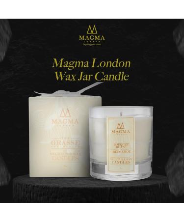 Magma London Bouquet Blanc and Bergamot Vegan Wax Candle - 50 Hours Burn Time | Long Lasting Fragrance - 38cl - Buy Online on GoSupps.com