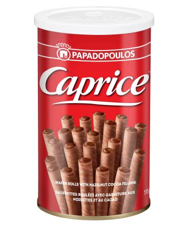 Caprice Greek wafer rolls with hazelnut cocoa filling 115g Hazelnut & Cocoa 115 g (Pack of 1)