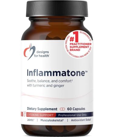 Designs for Health Inflammatone - Proteolytic Enzymes, Ginger, Boswellia, Antioxidants & Turmeric Curcumin Supplement to Help Support A Healthy Inflammatory Response - Non-GMO (60 Capsules) 60 Count (Pack of 1) - Buy Online on GoSupps.com