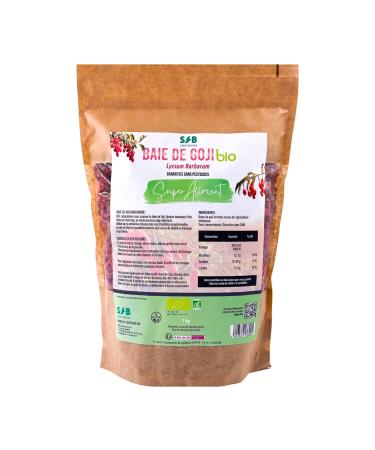 SFB Laboratoires Organic Goji Berries 1kg - SFB Laboratories - Guaranteed pesticide-free