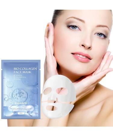 Bio-Collagen Real Deep Mask organic collagen mask korean collagen face mask korean face mask Moisturizing Face Mask for Dry Dull Skin Anti-aging for Women and Men (10PC) - Buy Online on GoSupps.com