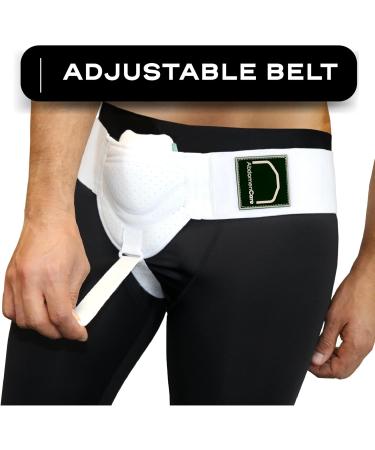 Abdomencare Inguinal Hernia Support Belt for Men & Women with 2 Compression Pads - L/XL (44- 55 IN) - Buy Online on GoSupps.com