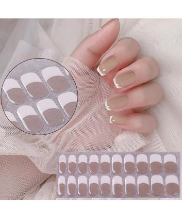 Ruarby Acrylic Press on Nails Almond Fake Nails Colorful Striped Glues on Nails False Nails Stick on Nails for Women Girls - Buy Online on GoSupps.com