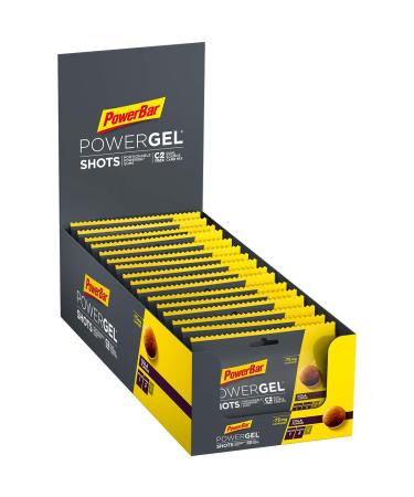 Powerbar PowerGel Shots Cola 16x60g - High Carb Energy Gummies + C2MAX Magnesium and Sodium + 75mg Caffeine 12075177