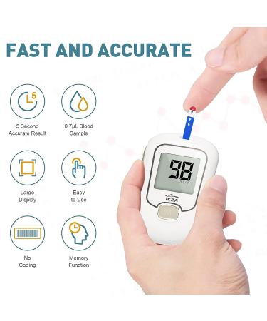 IKZA G-666B Blood Glucose Monitor with Lancing Device - Diabetes Testing Kit - Buy Online on GoSupps.com