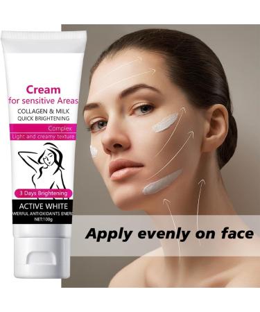 Lightening Face Cream Brightening Cream for Primary Parts Skin Lightening Cream | Reduces Dark Spots on: Face Elbows Knees Body (2) - Buy Online on GoSupps.com