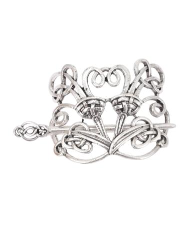 Mikinona Vintage Viking Hairpins Hair Pin Irish Hair Clips Viking Hair Jewelry Knot Hair Clips Retro Hairpin Hair Slide Barrettes Hair Slide with Stick Hair Barrettes Hair Accessories Alloy