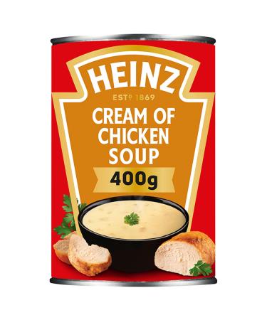 HEINZ Cream of Chicken Soup 400 g Chicken Poulet 200 g (Lot de 2)
