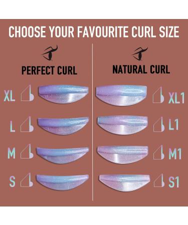 PERMANIA Lash Lift Rods - 16 Reusable Silicone Eyelash Perm Curlers (U & C Curl) | DIY Makeup Beauty Tool for All Eye Shapes - Blue - Buy Online on GoSupps.com