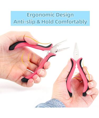 Ninoclar 3 Holes Mini Plier for Micro Nano Ring Hair Extensions Opener and Removal Tool - Buy Online on GoSupps.com