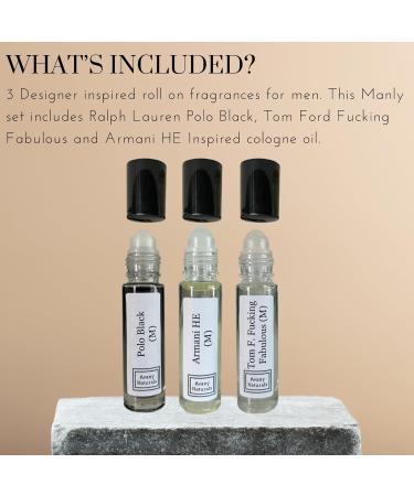 Fragrance Sample Set For Men - Mens Roll On Body Oil Long Lasting Cologne Inspired For Man Portable Travel Size Bottle Type Replicant Fragrances Perfume Sampler Gift (Seductive Set) - Buy Online on GoSupps.com